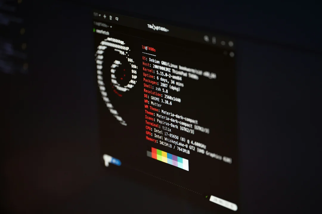 Debian Neofetch — Systemstatus eines produktiven Webservers